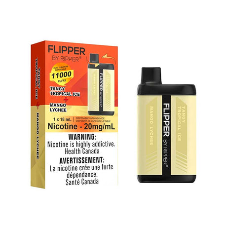 FLIPPER - Flipper by Ripper 11000 - Tangy Tropical Ice & Mango Lychee - Psycho Vape