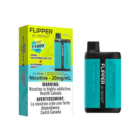 FLIPPER - Flipper by Ripper 11000 - Wow Watermelon Ice & Extreme Mint - Psycho Vape