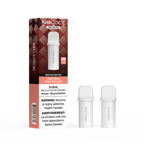 Frizzy Peach – ZBlock 2mL Pod 2-Pack Prefilled Pod - Psycho Vape