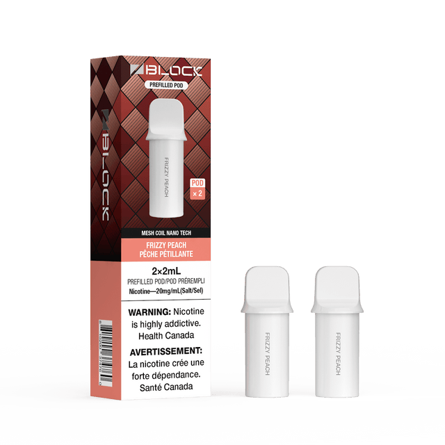Frizzy Peach – ZBlock 2mL Pod 2-Pack Prefilled Pod - Psycho Vape