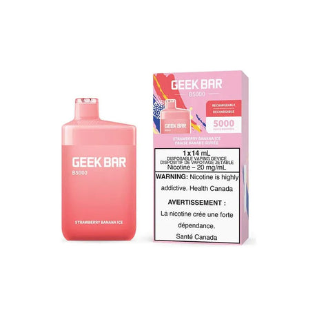 GEEK BAR - Geek Bar B5000 Disposable - Strawberry Banana ice - Psycho Vape