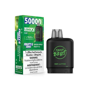 Green Apple Fruity G – Level X G2 Ultra 50K Flavour Beast Prefilled Pod - Psycho Vape
