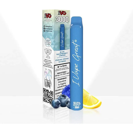 IVG - IVG 3000 Puffs Disposable - Blue Raspberry Lemon - Psycho Vape