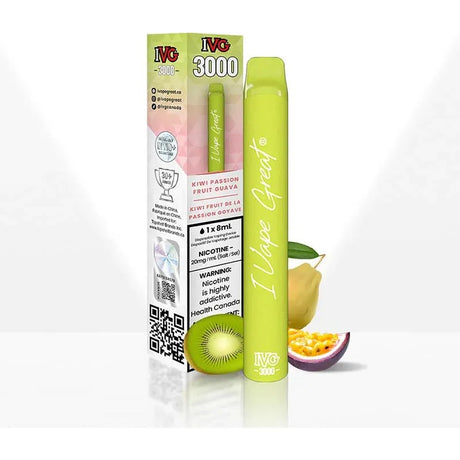 IVG - IVG 3000 Puffs Disposable - Kiwi Passion Fruit Guava - Psycho Vape