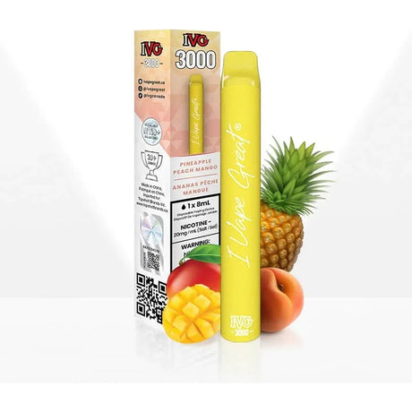 IVG - IVG 3000 Puffs Disposable - Pineapple Peach Mango - Psycho Vape