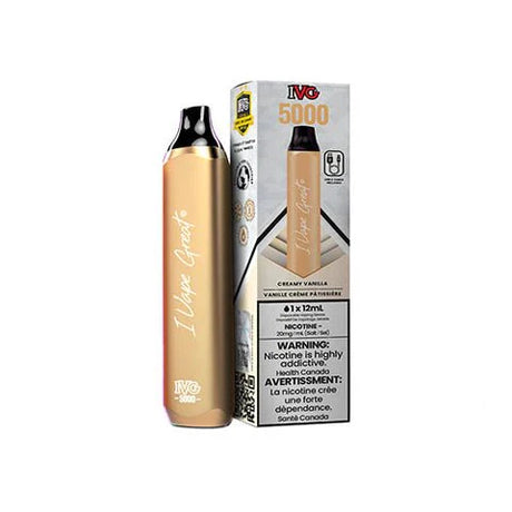 IVG - IVG Bar Max 5000 Disposable - Great White (Creamy Vanilla) - Psycho Vape