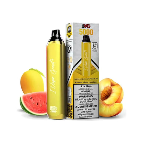 IVG - IVG Bar Max 5000 Disposable - Mango Peach Watermelon - Psycho Vape