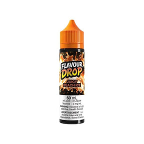 Juicy Peach Ice 60mL E-Liquid – Flavour Drop - Psycho Vape