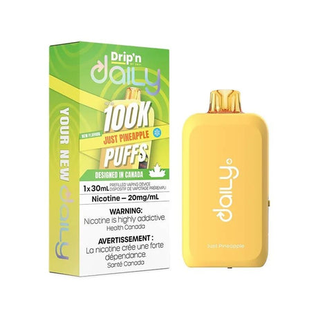 Just Pineapple – Drip'n by Envi Daily 100K Disposable Vape - Psycho Vape