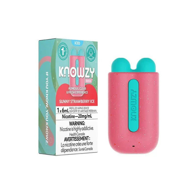 KNOWZY - Knowzy Duo6 - Sunny Strawberry Ice - Psycho Vape