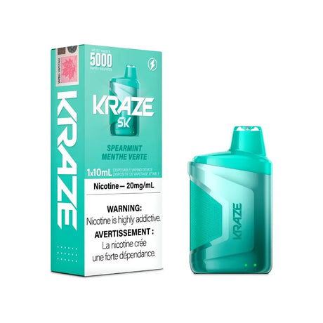 KRAZE - Kraze 5000 Disposable - Spearmint with Lanyard - Psycho Vape