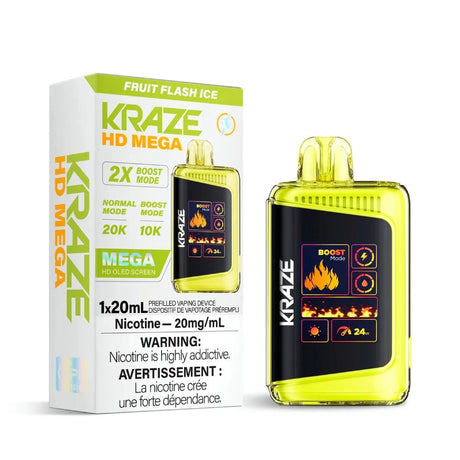 KRAZE - Kraze HD Mega 20K Disposable - Fruit Flash Ice - Psycho Vape