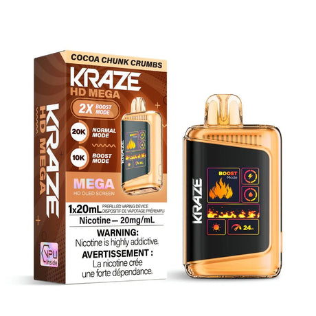 KRAZE - Kraze HD Mega 20K Disposable - Cocoa Chunk Crumbs - Psycho Vape