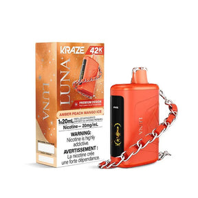 KRAZE - Kraze Luna 42K Disposable - Amber Peach Mango Ice - Psycho Vape