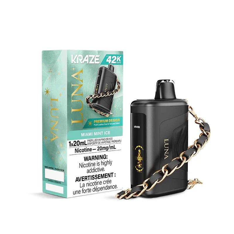 Kraze Luna 42K Disposable - Miami Mint Ice - Psycho Vape Kraze Luna 42K Disposable - Miami Mint Ice - Psycho Vape