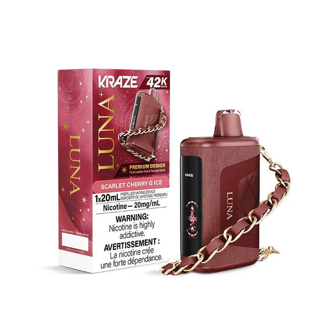 KRAZE - Kraze Luna 42K Disposable - Scarlet Cherry G Ice - Psycho Vape