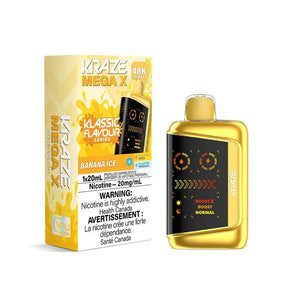 Kraze Mega X 48K - Banana Ice - Psycho Vape
