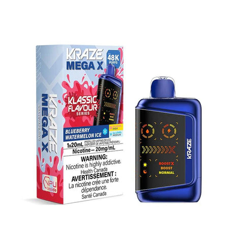 Kraze Mega X 48K - Blueberry Watermelon Ice - Psycho Vape