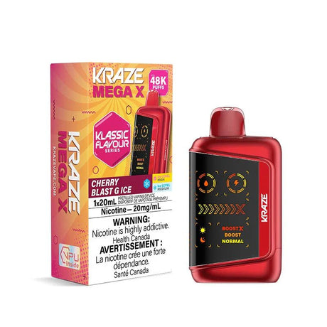 Kraze Mega X 48K - Cherry Blast G Ice - Psycho Vape