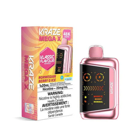 Kraze Mega X 48K - Norwegian Berry G Ice - Psycho Vape