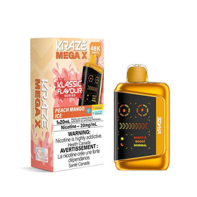 Kraze Mega X 48K - Peach Mango Ice - Psycho Vape