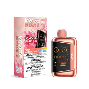 Kraze Mega X 48K - Peach Watermelon Ice - Psycho Vape