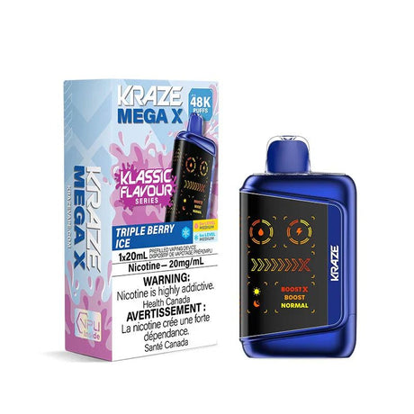 Kraze Mega X 48K - Triple Berry Ice - Psycho Vape