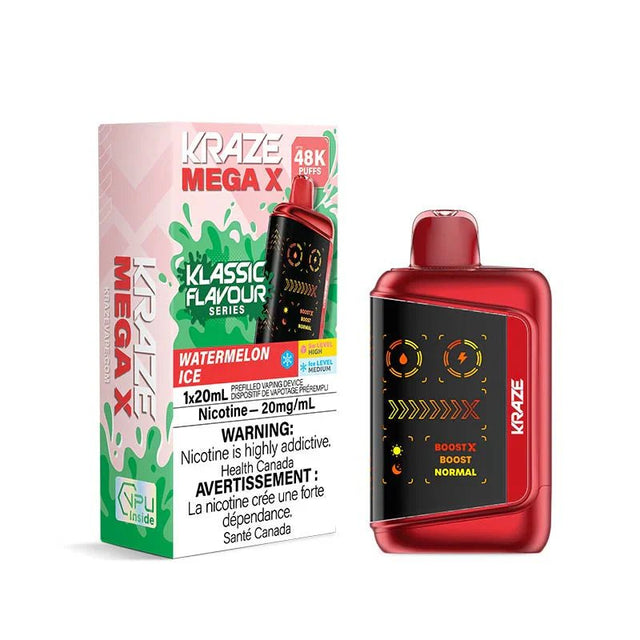 Kraze Mega X 48K - Watermelon Ice - Psycho Vape