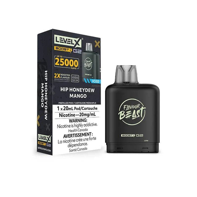 LEVEL X - Level X Boost Pod 20mL - Flavour Beast - Hip Honeydew Mango - Psycho Vape