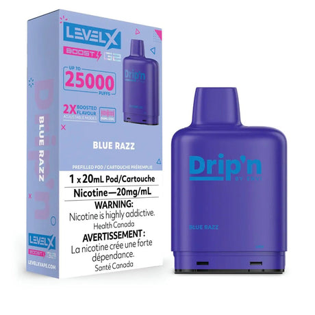 LEVEL X - Level X Drip'n Boost 25K Pod 20ml Pod - Blue Razz - Psycho Vape