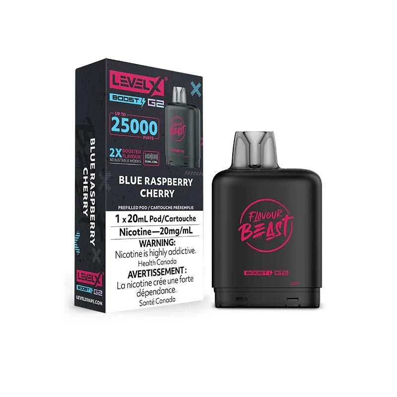 LEVEL X - Level X Flavour Beast Boost 25K Pod 20ml - Blue Raspberry Cherry - Psycho Vape