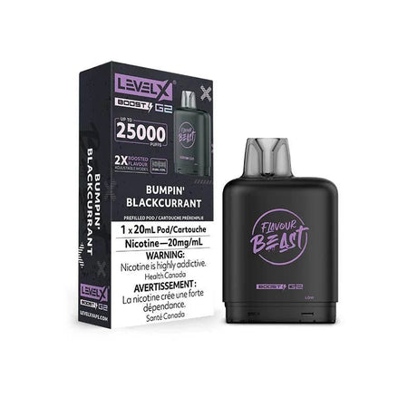 LEVEL X - Level X Flavour Beast Boost 25K Pod 20ml - Bumpin' Blackcurrant - Psycho Vape