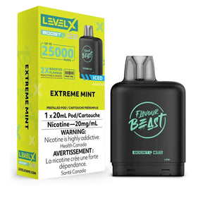 LEVEL X - Level X Flavour Beast Boost 25K Pod 20ml - Extreme Mint (Iced) - Psycho Vape