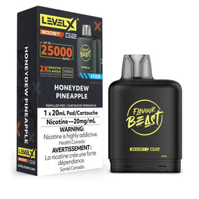 LEVEL X - Level X Flavour Beast Boost 25K Pod 20ml - Honeydew Pineapple (Iced) - Psycho Vape