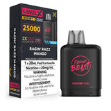 LEVEL X - Level X Flavour Beast Boost 25K Pod 20ml - Ragin' Razz Mango (Iced) - Psycho Vape