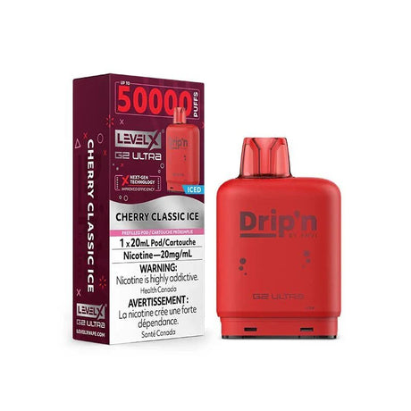 LEVEL X - Level X Flavour Beast Drip'n Ultra 50K Pod 20ml - Cherry Classic Ice - Psycho Vape