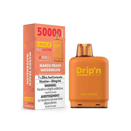 LEVEL X - Level X Flavour Beast Drip'n Ultra 50K Pod 20ml - Mango Peach Watermelon - Psycho Vape