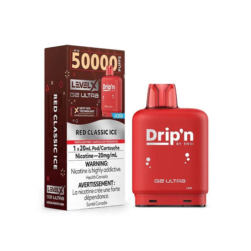 LEVEL X - Level X Flavour Beast Drip'n Ultra 50K Pod 20ml - Red Classic Ice - Psycho Vape