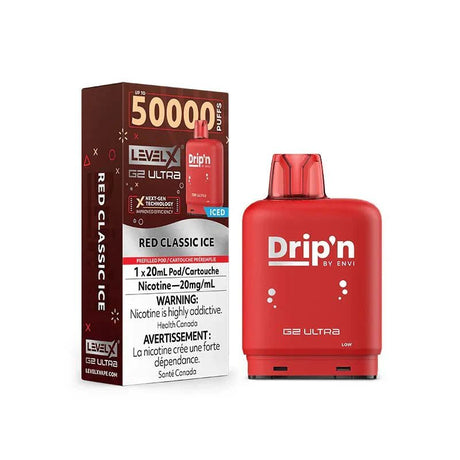 LEVEL X - Level X Flavour Beast Drip'n Ultra 50K Pod 20ml - Red Classic Ice - Psycho Vape