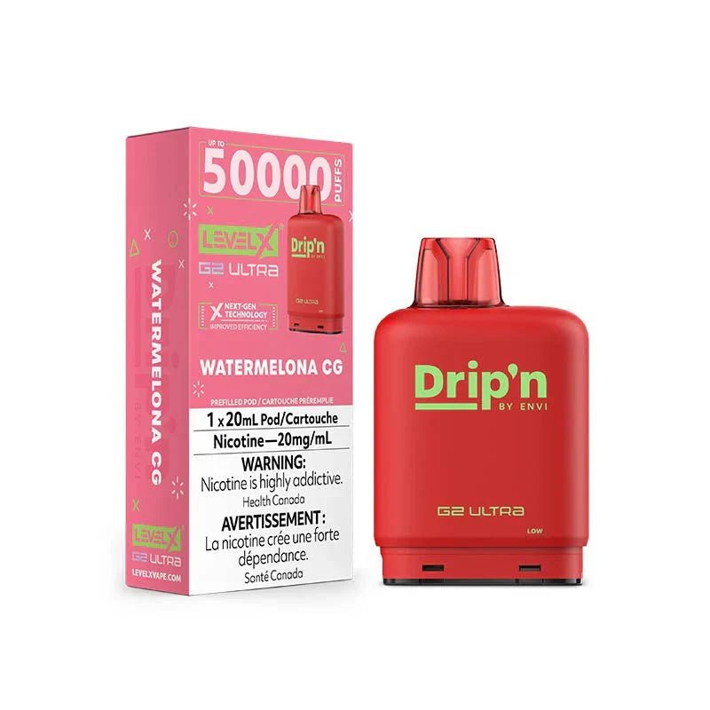 LEVEL X - Level X Flavour Beast Drip'n Ultra 50K Pod 20ml - Watermelona CG - Psycho Vape