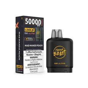 LEVEL X - Level X Flavour Beast Ultra 50K Pod 20ml - Mad Mango Peach - Psycho Vape