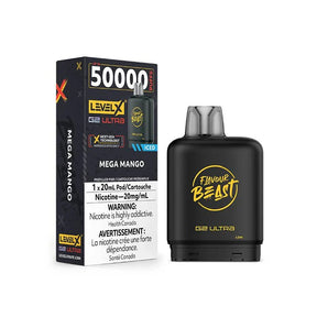 LEVEL X - Level X Flavour Beast Ultra 50K Pod 20ml - Mega Mango Iced - Psycho Vape