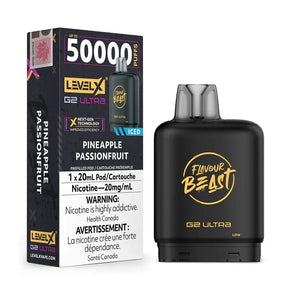 LEVEL X - Level X Flavour Beast Ultra 50K Pod 20ml - Pineapple Passionfruit Iced - Psycho Vape