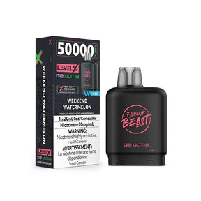 LEVEL X - Level X Flavour Beast Ultra 50K Pod 20ml - Weekend Watermelon Iced - Psycho Vape
