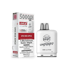 LEVEL X - Level X Flavour Beast Unleashed Ultra 50K Pod 20ml - Epic Red Apple - Psycho Vape
