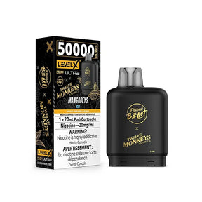 LEVEL X - Level X G2 50K Ultra Pod - Flavour Beast X 12 Monkeys - Mangabeys Iced - Psycho Vape