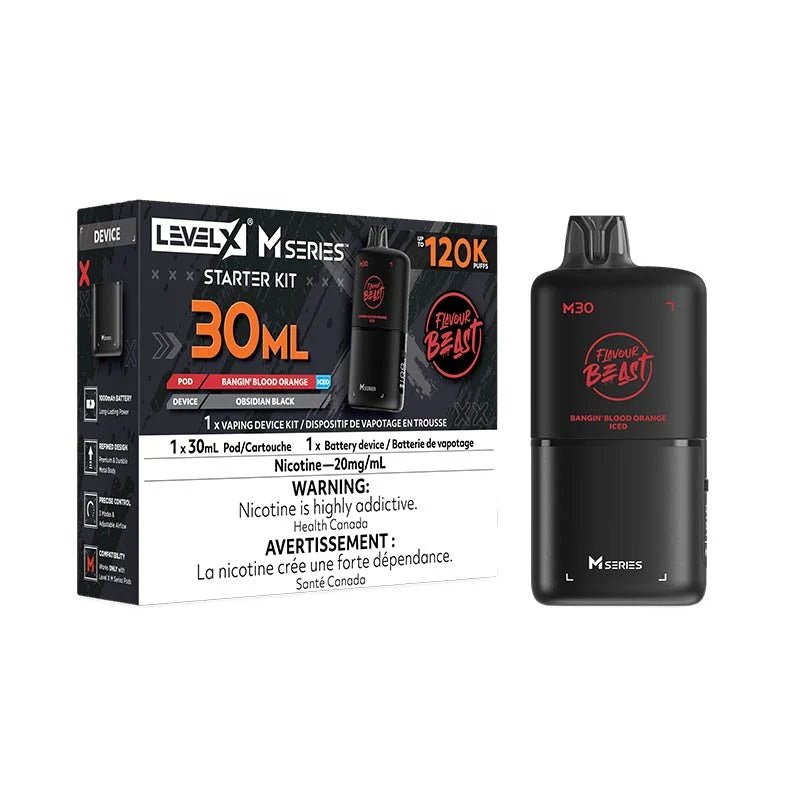 Level X M Series Pod - Flavour Beast - Bangin' Blood Orange Iced - Psycho Vape