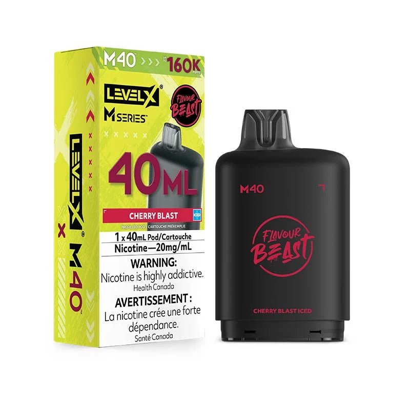 Level X M Series Pod - Flavour Beast - Cherry Blast Iced - Psycho Vape