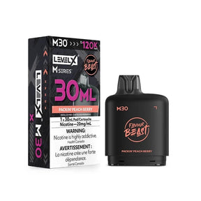 Level X M Series Pod - Flavour Beast - Packin' Peach Berry - Psycho Vape