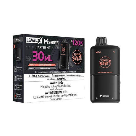 Level X M Series Pod - Flavour Beast - Packin' Peach Berry - Psycho Vape